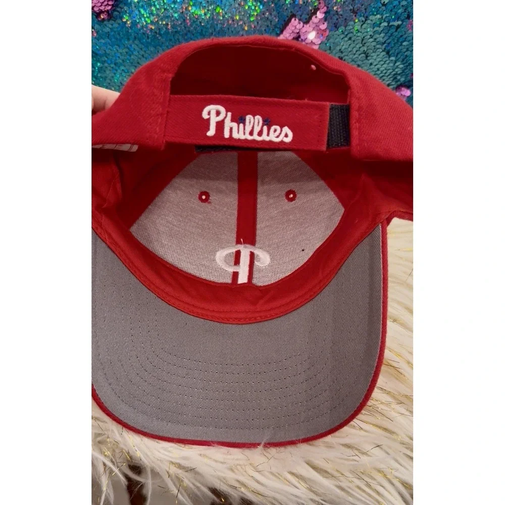 Vintage 90s Philadelphia Phillies Hat Cap Snapback OS Twins Enterprise NWT MLB